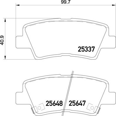 Brembo P 30 054 - Комплект спирачно феродо, дискови спирачки vvparts.bg