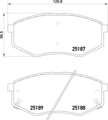 Brembo P 30 055 - Комплект спирачно феродо, дискови спирачки vvparts.bg