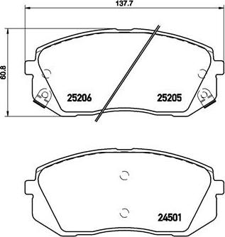 Ferodo FDB5043 - Комплект спирачно феродо, дискови спирачки vvparts.bg