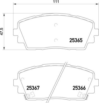 Brembo P 30 053 - Комплект спирачно феродо, дискови спирачки vvparts.bg