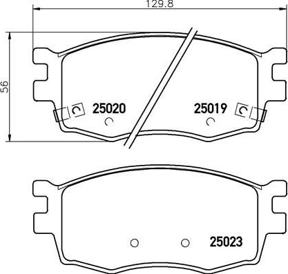 Brembo P 30 069 - Комплект спирачно феродо, дискови спирачки vvparts.bg