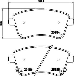 Brembo P 30 064 - Комплект спирачно феродо, дискови спирачки vvparts.bg