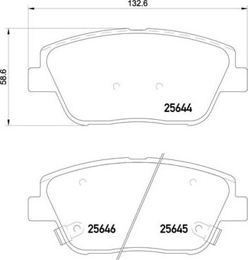 Brembo P 30 066 - Комплект спирачно феродо, дискови спирачки vvparts.bg