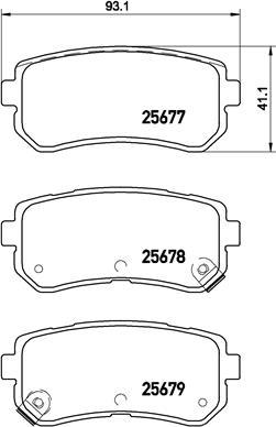 Brembo P 30 068 - Комплект спирачно феродо, дискови спирачки vvparts.bg