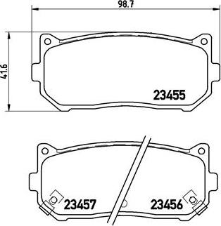 Brembo P 30 008 - Комплект спирачно феродо, дискови спирачки vvparts.bg