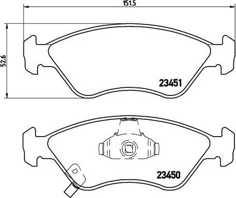 Brembo P 30 007 - Комплект спирачно феродо, дискови спирачки vvparts.bg