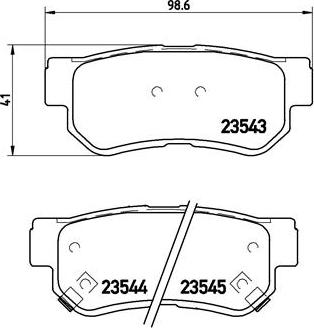 Brembo P 30 014 - Комплект спирачно феродо, дискови спирачки vvparts.bg