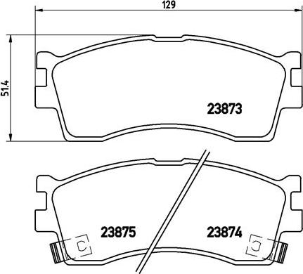 Brembo P 30 016 - Комплект спирачно феродо, дискови спирачки vvparts.bg