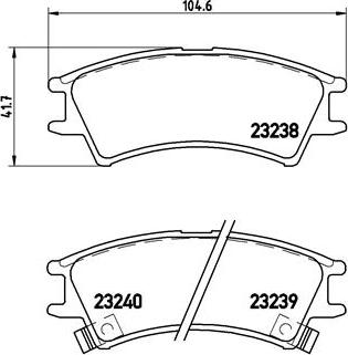 Brembo P 30 011 - Комплект спирачно феродо, дискови спирачки vvparts.bg