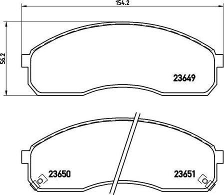 Brembo P 30 012 - Комплект спирачно феродо, дискови спирачки vvparts.bg