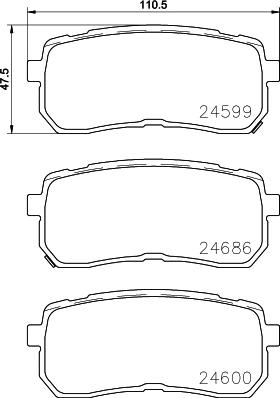 Brembo P 30 080 - Комплект спирачно феродо, дискови спирачки vvparts.bg