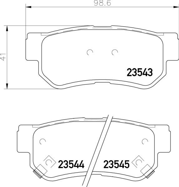 Brembo P 30 088 - Комплект спирачно феродо, дискови спирачки vvparts.bg