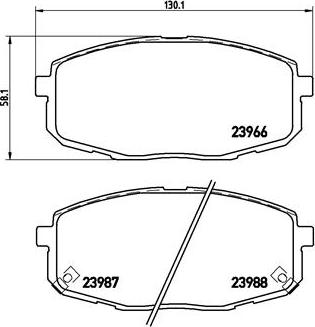 Brembo P 30 034 - Комплект спирачно феродо, дискови спирачки vvparts.bg