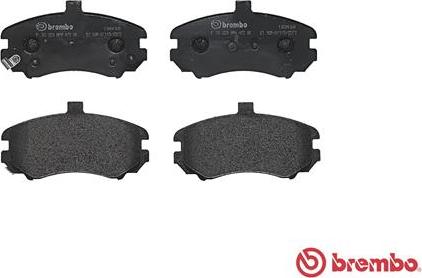 Brembo P 30 029 - Комплект спирачно феродо, дискови спирачки vvparts.bg