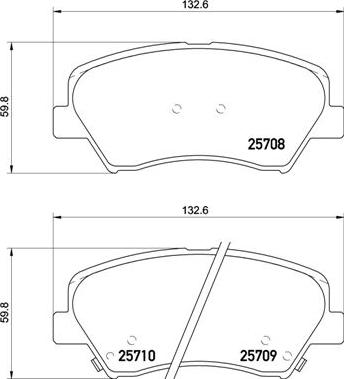 Brembo P 30 073 - Комплект спирачно феродо, дискови спирачки vvparts.bg