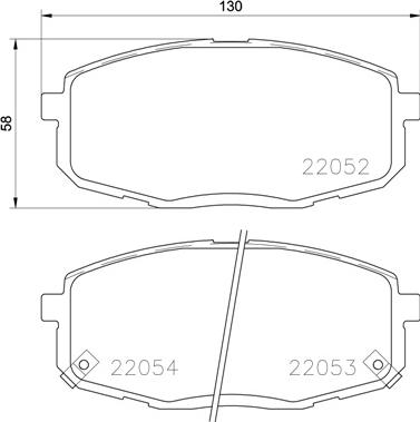 Brembo P 30 077 - Комплект спирачно феродо, дискови спирачки vvparts.bg