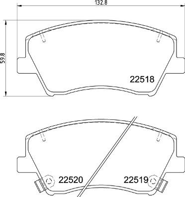 Brembo P 30 107 - Комплект спирачно феродо, дискови спирачки vvparts.bg