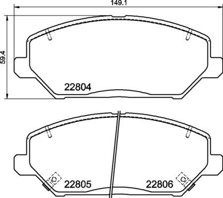 Brembo P 30 110 - Комплект спирачно феродо, дискови спирачки vvparts.bg