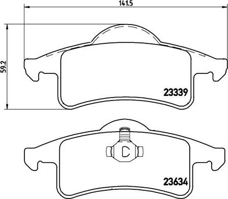 Brembo P 37 006 - Комплект спирачно феродо, дискови спирачки vvparts.bg