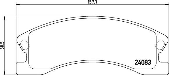 Brembo P 37 008 - Комплект спирачно феродо, дискови спирачки vvparts.bg