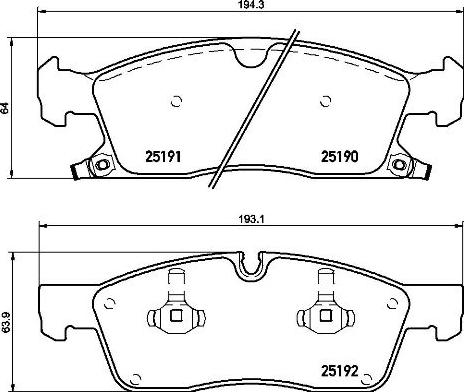 Brembo P 37 015 - Комплект спирачно феродо, дискови спирачки vvparts.bg