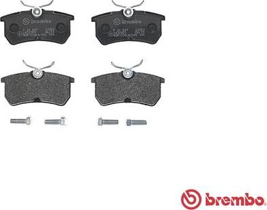 Brembo P 24 047 - Комплект спирачно феродо, дискови спирачки vvparts.bg