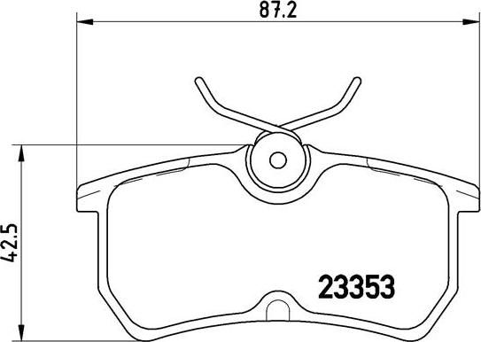 Brembo P 24 047 - Комплект спирачно феродо, дискови спирачки vvparts.bg