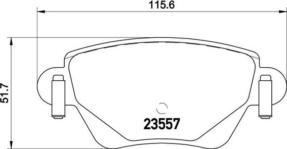 Brembo P 24 059 - Комплект спирачно феродо, дискови спирачки vvparts.bg