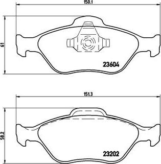 Brembo P 24 055X - Комплект спирачно феродо, дискови спирачки vvparts.bg