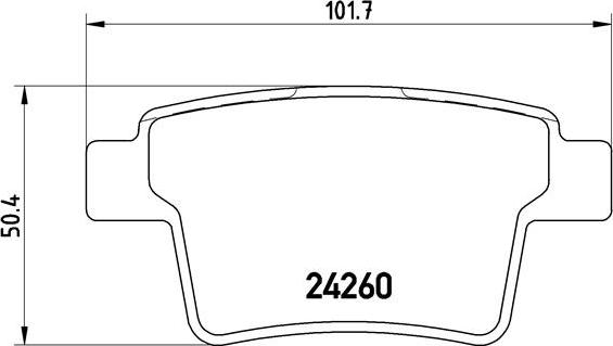 Brembo P 24 063 - Комплект спирачно феродо, дискови спирачки vvparts.bg