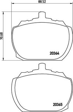 Brembo P 24 004 - Комплект спирачно феродо, дискови спирачки vvparts.bg