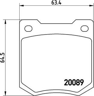 Brembo P 24 003 - Комплект спирачно феродо, дискови спирачки vvparts.bg