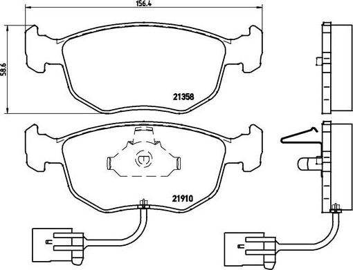 Brembo P 24 035 - Комплект спирачно феродо, дискови спирачки vvparts.bg