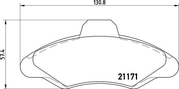 Brembo P 24 029 - Комплект спирачно феродо, дискови спирачки vvparts.bg