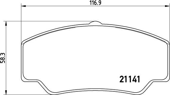 Brembo P 24 023 - Комплект спирачно феродо, дискови спирачки vvparts.bg