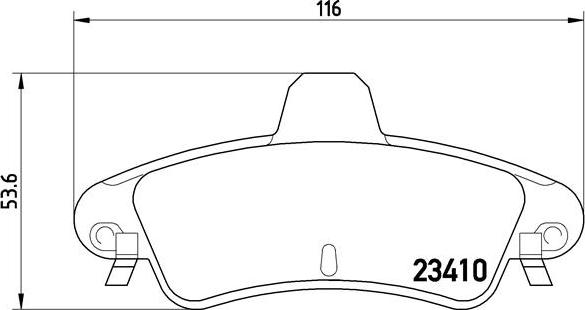 Brembo P 24 070 - Комплект спирачно феродо, дискови спирачки vvparts.bg