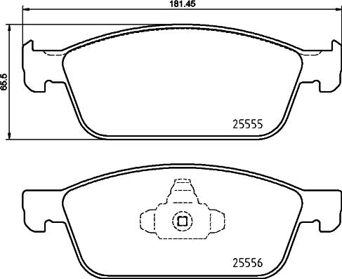 Brembo P 24 199 - Комплект спирачно феродо, дискови спирачки vvparts.bg