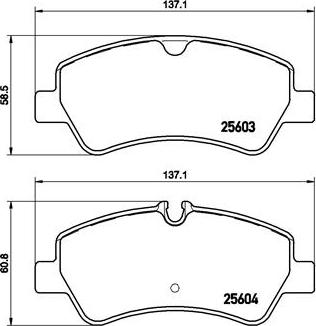 Brembo P 24 160 - Комплект спирачно феродо, дискови спирачки vvparts.bg