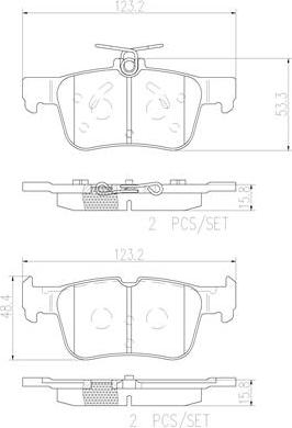 Brembo P24175N - Комплект спирачно феродо, дискови спирачки vvparts.bg