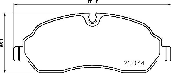 Brembo P 24 171 - Комплект спирачно феродо, дискови спирачки vvparts.bg