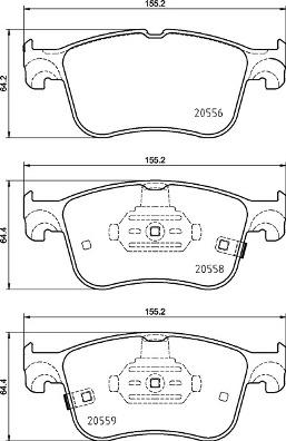 Brembo P 24 218 - Комплект спирачно феродо, дискови спирачки vvparts.bg