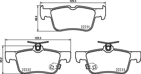 Brembo P 24 217 - Комплект спирачно феродо, дискови спирачки vvparts.bg