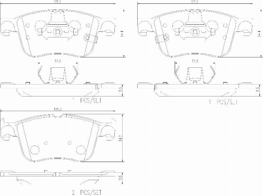 Brembo P24234N - Комплект спирачно феродо, дискови спирачки vvparts.bg