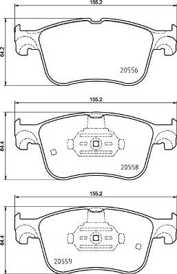 Brembo P 24 234 - Комплект спирачно феродо, дискови спирачки vvparts.bg