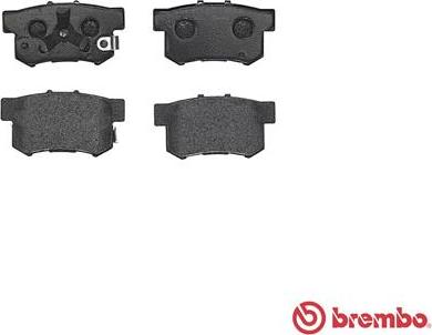 Brembo P 28 051 - Комплект спирачно феродо, дискови спирачки vvparts.bg