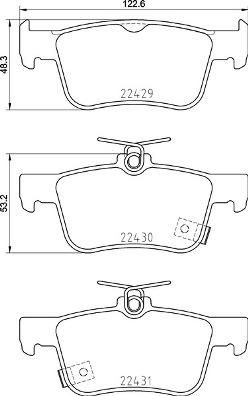 Brembo P 28 089 - Комплект спирачно феродо, дискови спирачки vvparts.bg