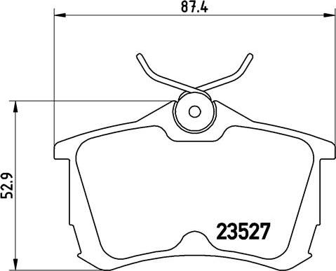 Brembo P 28 030 - Комплект спирачно феродо, дискови спирачки vvparts.bg