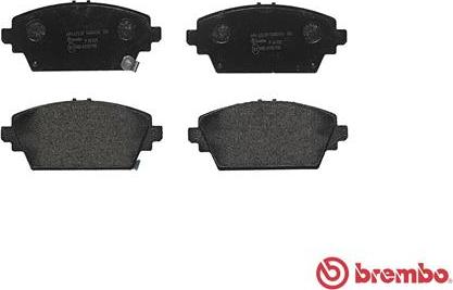 Brembo P 28 029 - Комплект спирачно феродо, дискови спирачки vvparts.bg