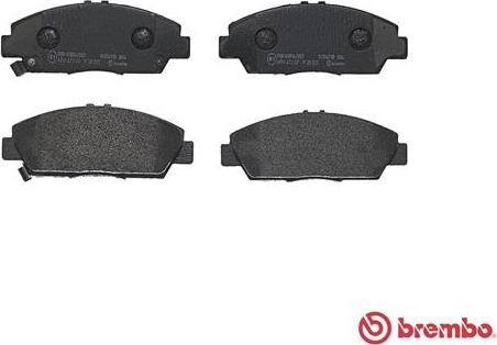 Brembo P 28 021 - Комплект спирачно феродо, дискови спирачки vvparts.bg