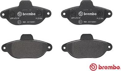 Brembo P 23 096 - Комплект спирачно феродо, дискови спирачки vvparts.bg